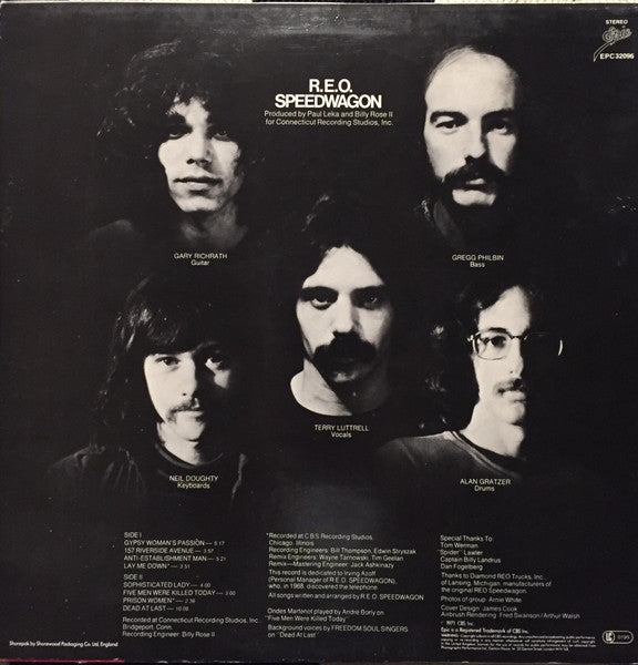 REO Speedwagon – R.E.O. Speedwagon LP vinyl record, image 2 of 4