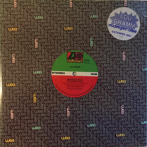 Lou Gramm – Midnight Blue / Chain Of Love 12" vinyl record, image 1 of 3