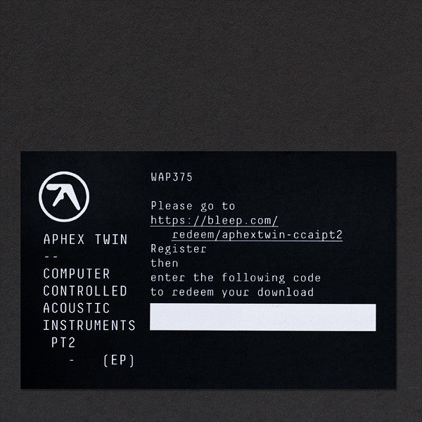 Aphex Twin – Computer Controlled Acoustic Instruments Pt2 (EP) 12" vinyl record, image 7 of 7