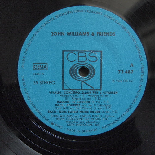 John Williams – John Williams And Friends LP vinyl record, image 3 of 4