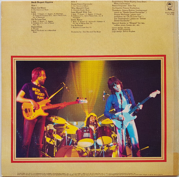 Beck, Bogert & Appice – Beck, Bogert & Appice LP vinyl record, image 2 of 4