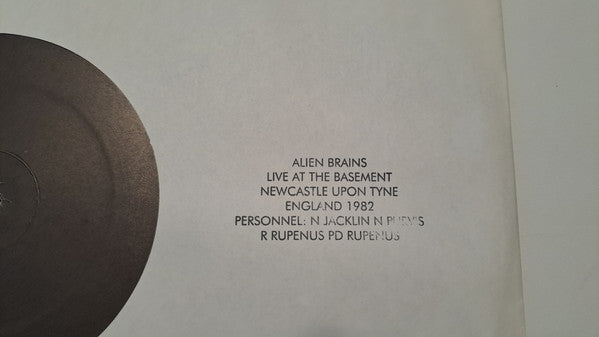 Alien Brains – Live At The Basement LP vinyl record, image 2 of 3