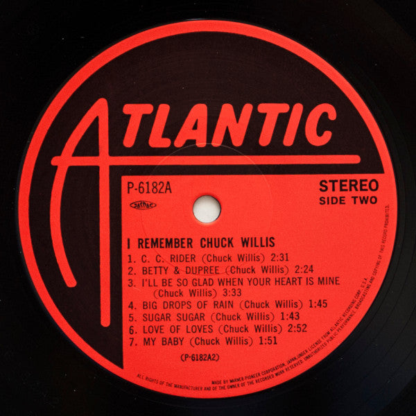 Chuck Willis – I Remember Chuck Willis LP vinyl record, image 4 of 5