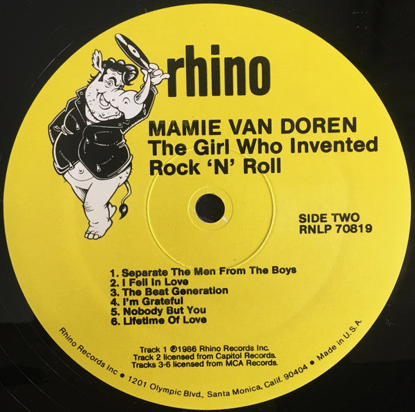 Mamie Van Doren – The Girl Who Invented Rock 'n' Roll LP vinyl record, image 4 of 4