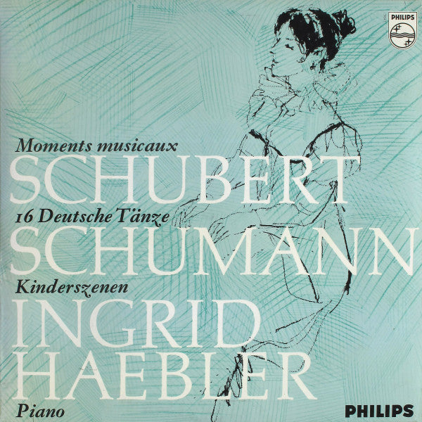 Franz Schubert, Robert Schumann, Ingrid Haebler – Moments Musicaux / 16 Deutsche Tänze / Kinderszenen LP vinyl record, image 1 of 3