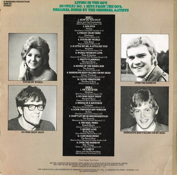 Various – Living In The 60's LP vinyl record, image 2 of 4