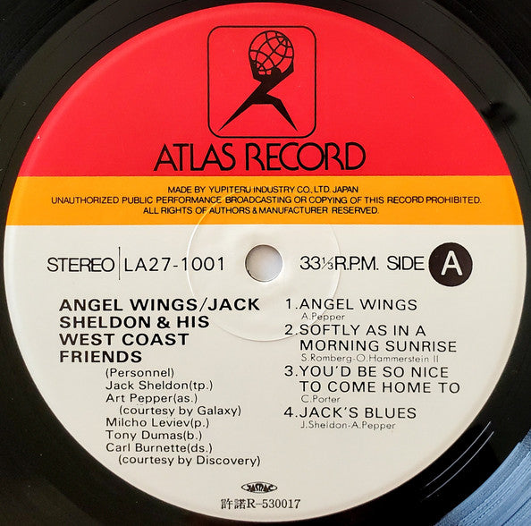 Jack Sheldon & His West Coast Friends – Angel Wings LP vinyl record, image 4 of 7