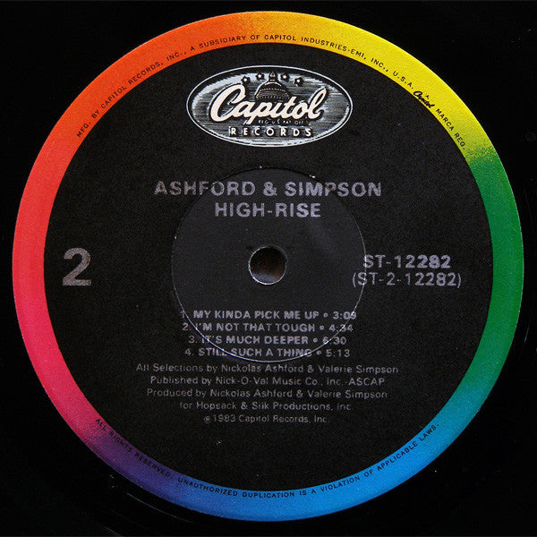 Ashford & Simpson – High-Rise LP vinyl record, image 4 of 6