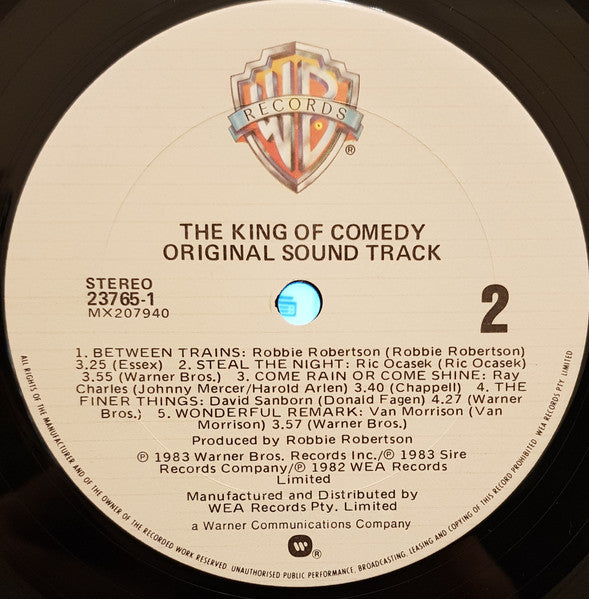 Various – The King Of Comedy O.S.T LP vinyl record, image 6 of 8