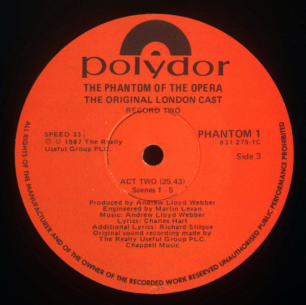 "The Phantom Of The Opera" Original London Cast – The Phantom Of The Opera (2xLP) LP vinyl record, image 7 of 8