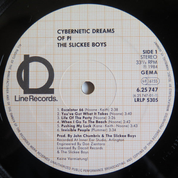 The Slickee Boys – Cybernetic Dreams Of Pi LP vinyl record, image 3 of 6