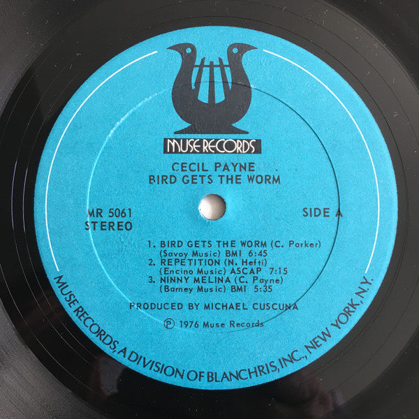 Cecil Payne – Bird Gets The Worm LP vinyl record, image 3 of 4