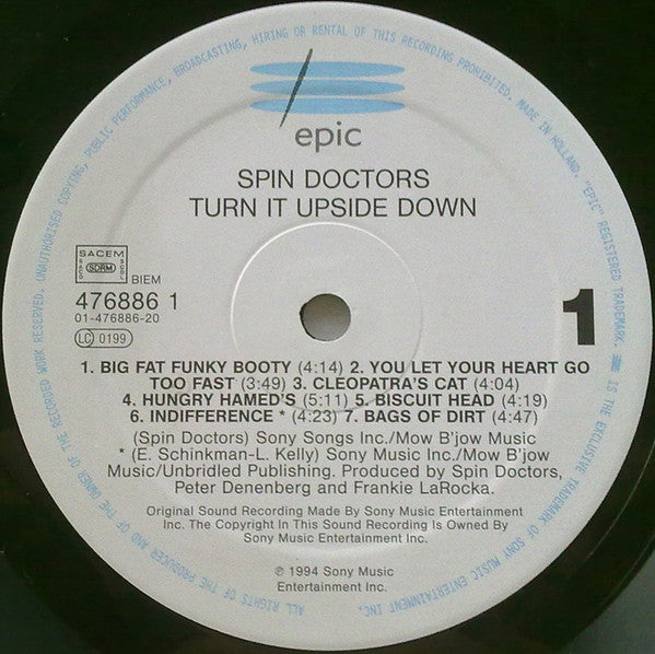 Spin Doctors – Turn It Upside Down LP vinyl record, image 5 of 8