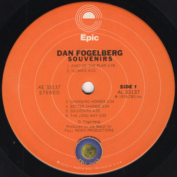 Dan Fogelberg – Souvenirs LP vinyl record, image 4 of 5