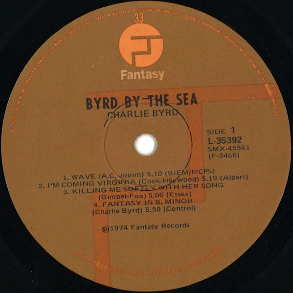 Charlie Byrd – Byrd By The Sea LP vinyl record, image 3 of 4