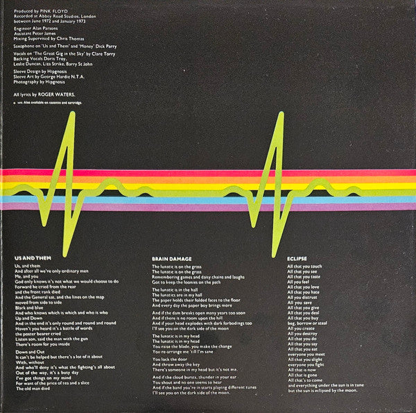 Pink Floyd – The Dark Side Of The Moon LP vinyl record, image 3 of 6