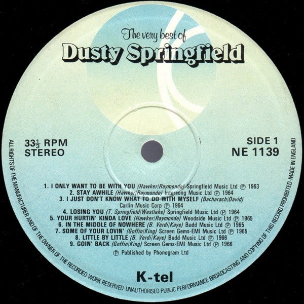 Dusty Springfield – The Very Best Of Dusty Springfield LP vinyl record, image 3 of 4
