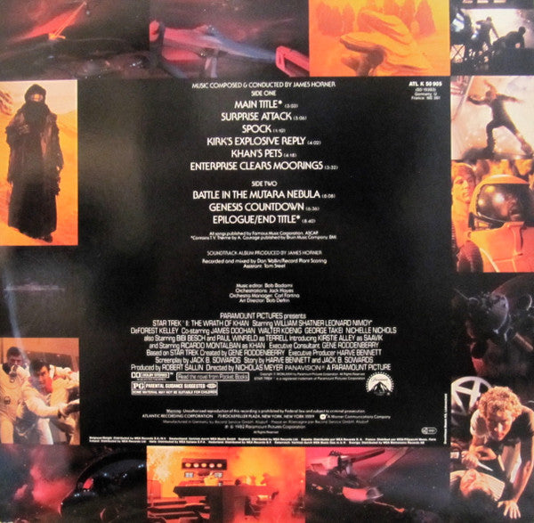 James Horner – Star Trek II: The Wrath Of Khan LP vinyl record, image 2 of 7