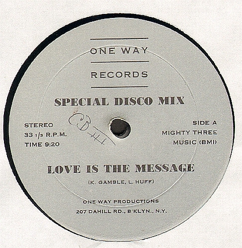 Brooklyn Express – Love Is The Message 12" vinyl record, image 1 of 2