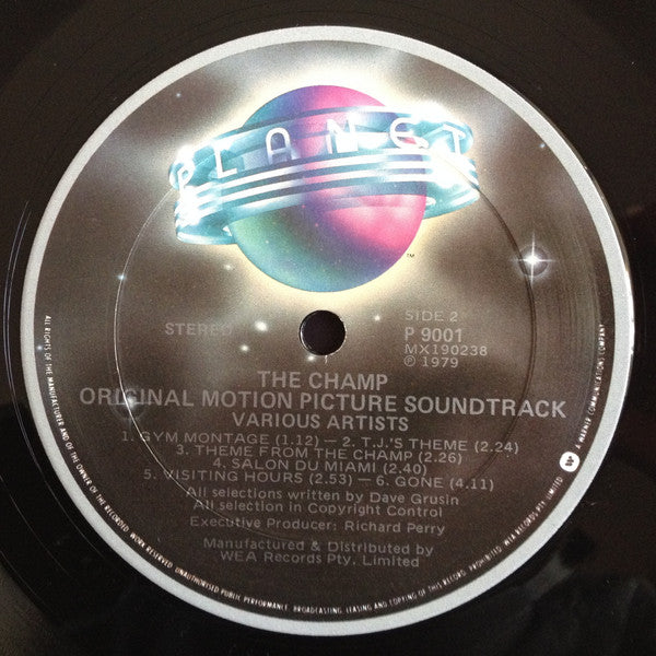 Dave Grusin – The Champ (Original Motion Picture Soundtrack) LP vinyl record, image 4 of 4