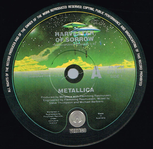 Metallica – Harvester Of Sorrow 12" vinyl record, image 3 of 4