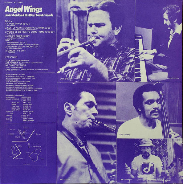 Jack Sheldon & His West Coast Friends – Angel Wings LP vinyl record, image 6 of 7