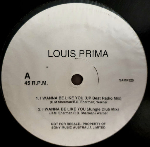 Louis Prima – I Wanna Be Like You 12" vinyl record, image 1 of 2