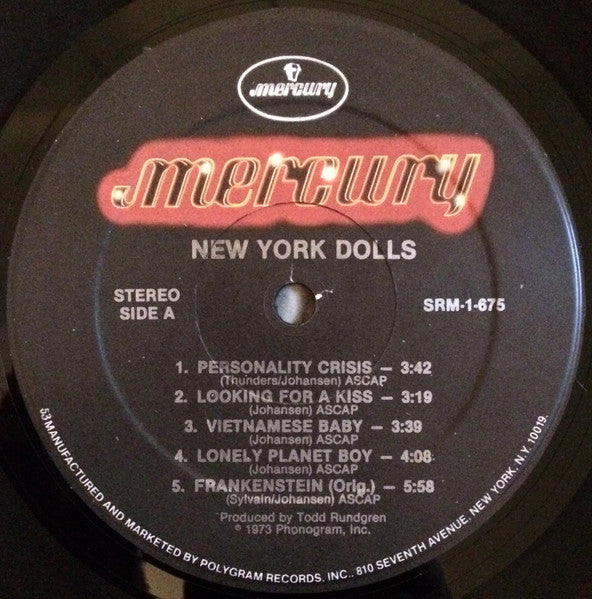 New York Dolls – New York Dolls LP vinyl record, image 3 of 4