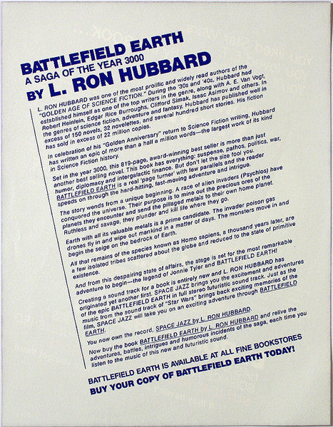 L. Ron Hubbard – Space Jazz LP vinyl record, image 7 of 9