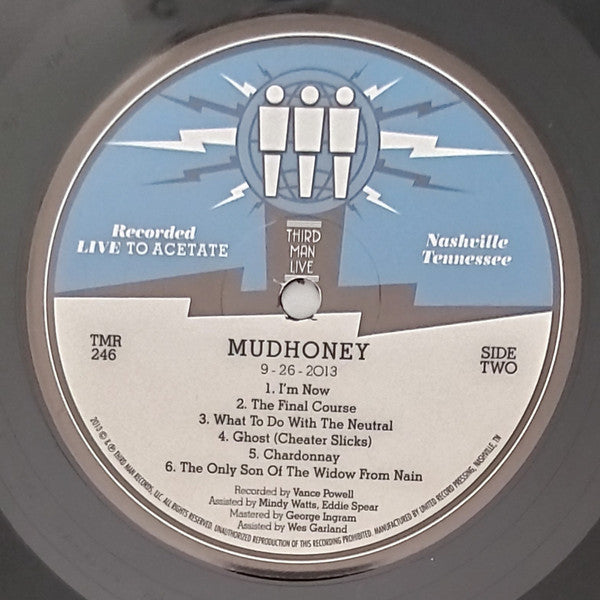Mudhoney – Live At Third Man Records LP vinyl record, image 4 of 4