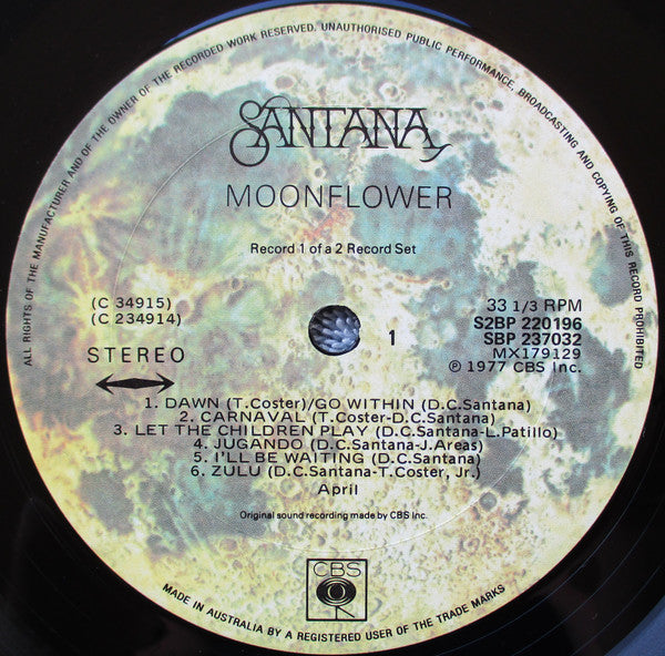Santana – Moonflower (2xLP) LP vinyl record, image 2 of 7