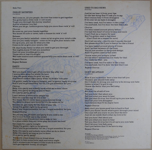 Boston – Don't Look Back LP vinyl record, image 8 of 10