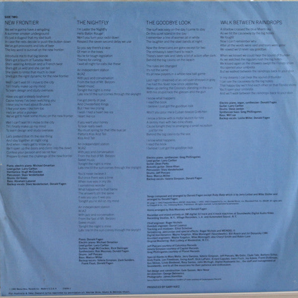 Donald Fagen – The Nightfly LP vinyl record, image 4 of 7
