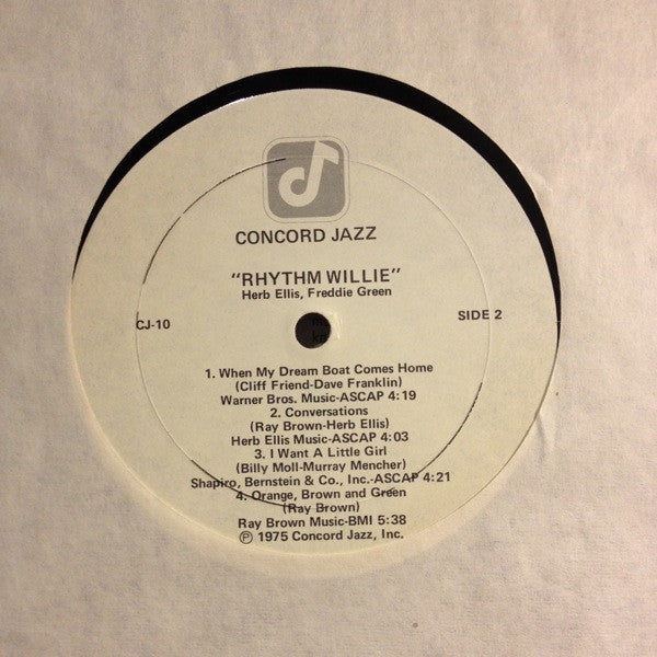 Herb Ellis, Freddie Green – Rhythm Willie LP vinyl record, image 4 of 4