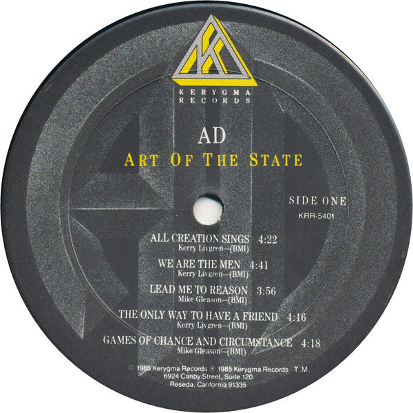 AD – Art Of The State LP vinyl record, image 3 of 8