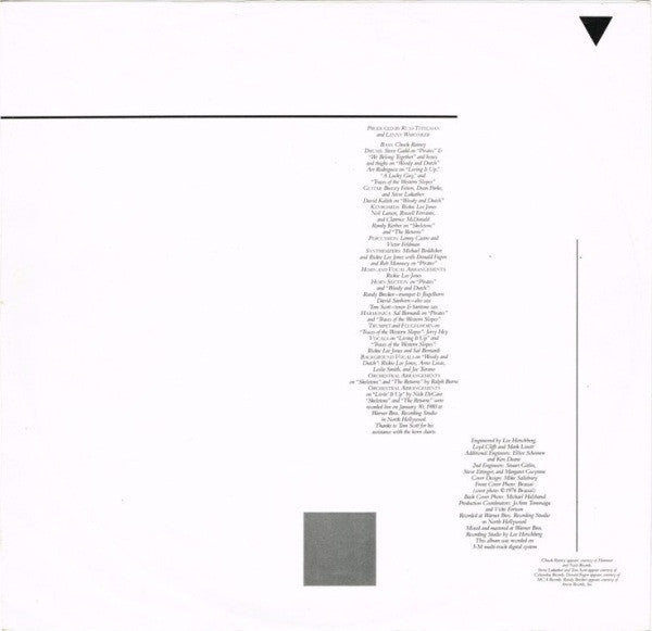 Rickie Lee Jones – Pirates LP vinyl record, image 6 of 7