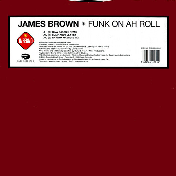 James Brown – Funk On Ah Roll 12" vinyl record, image 2 of 4