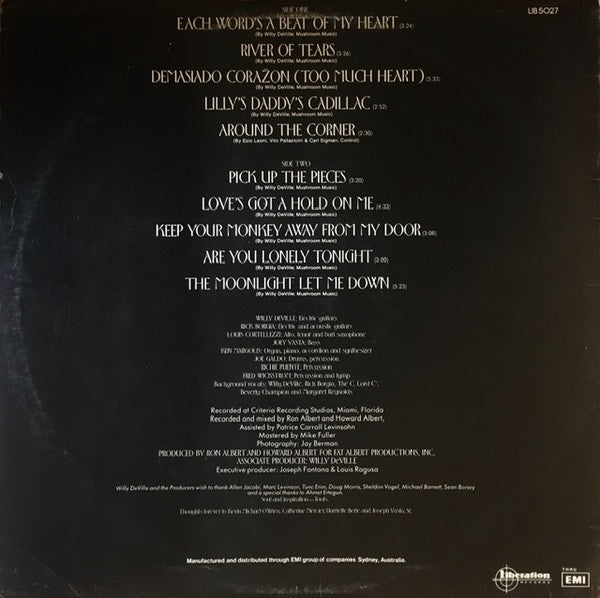 Mink DeVille – Where Angels Fear To Tread LP vinyl record, image 2 of 6