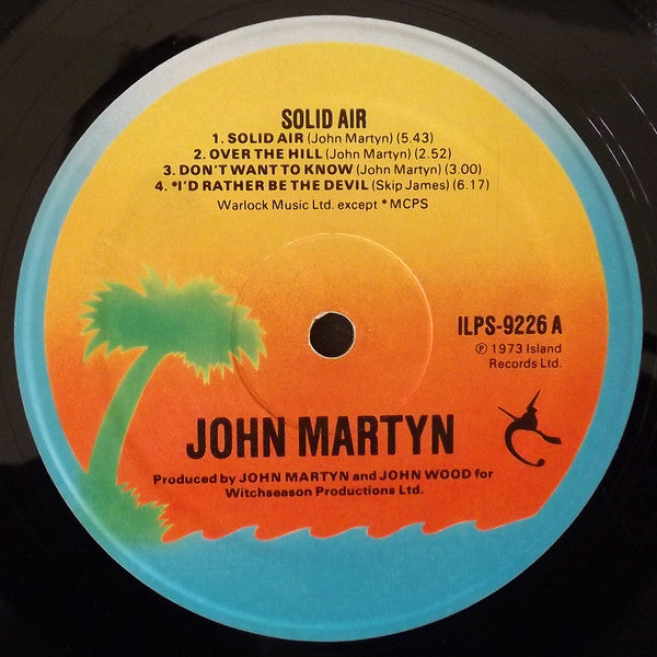 John Martyn – Solid Air LP vinyl record, image 5 of 6