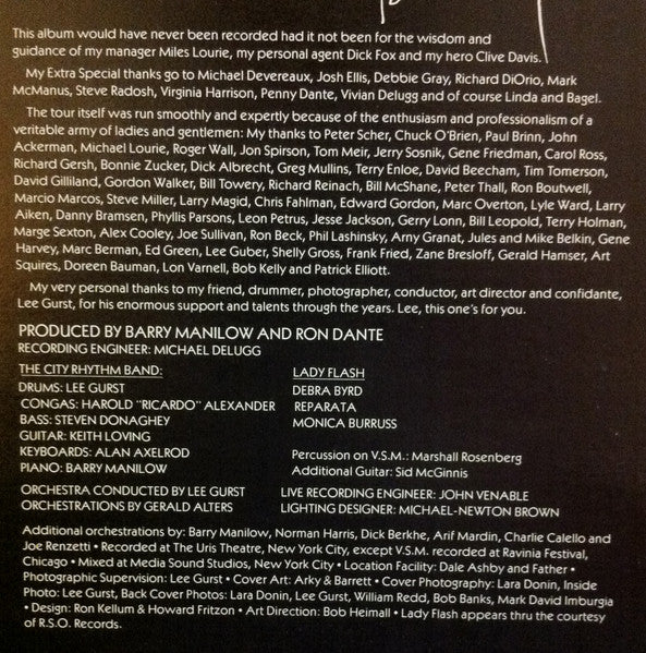 Barry Manilow – Live (2xLP) LP vinyl record, image 3 of 10
