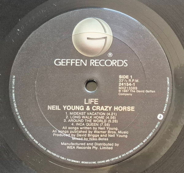 Neil Young, Crazy Horse – Life LP vinyl record, image 3 of 4