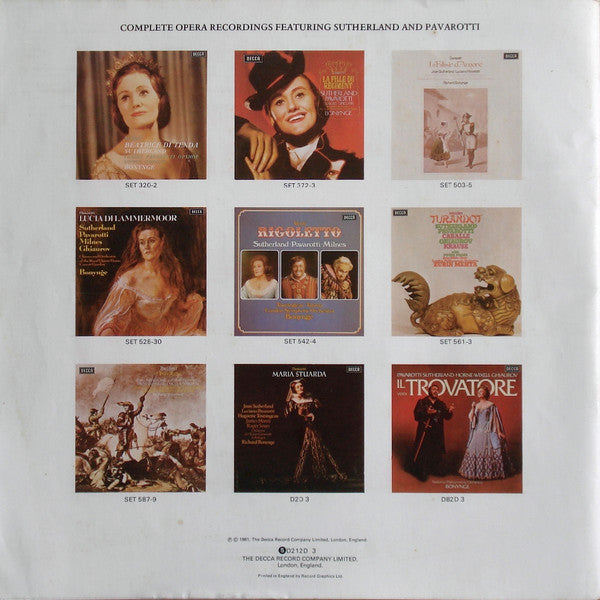 Giuseppe Verdi, Joan Sutherland, Luciano Pavarotti, Richard Bonynge, Matteo Manuguerra, National Philharmonic Orchestra – La Traviata (3xLP) LP vinyl record, image 8 of 8