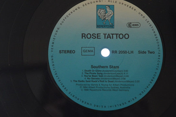Rose Tattoo – Southern Stars LP vinyl record, image 6 of 6