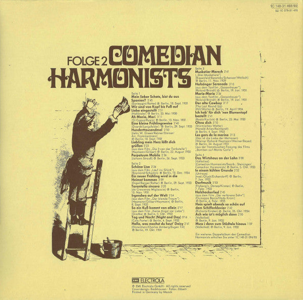 Comedian Harmonists – Comedian Harmonists Folge 2 (2xLP) LP vinyl record, image 2 of 7