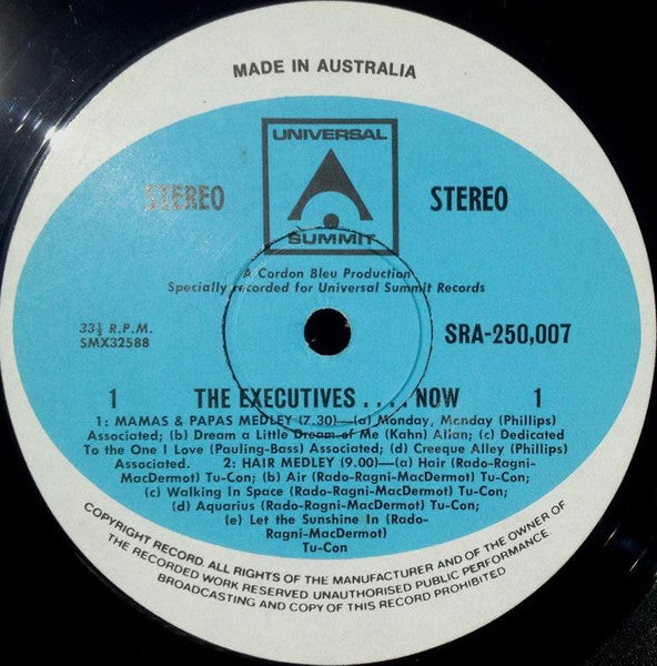 The Executives – ....Now! LP vinyl record, image 3 of 5
