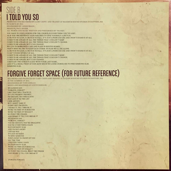 Transit – Skipping Stone 7" vinyl record, image 6 of 6