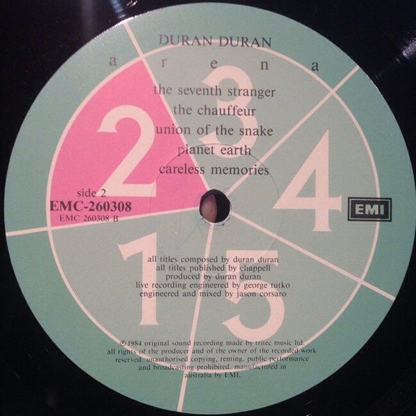 Duran Duran – Arena LP vinyl record, image 3 of 10