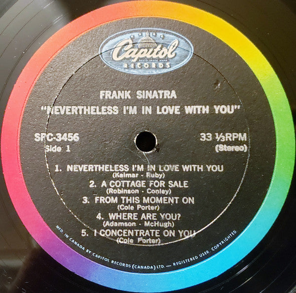Frank Sinatra – Nevertheless I'm In Love With You LP vinyl record, image 3 of 4