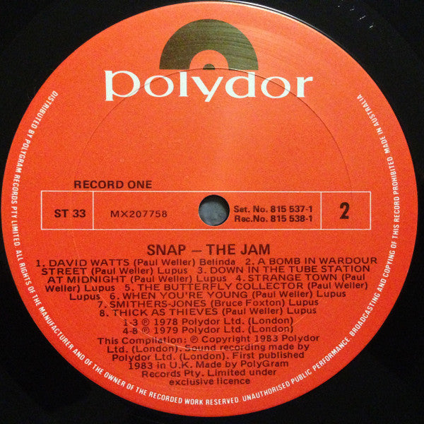 The Jam – Snap! (2xLP) LP vinyl record, image 6 of 10