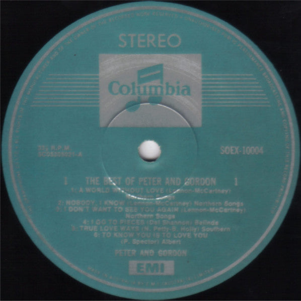 Peter & Gordon – The Best Of Peter & Gordon LP vinyl record, image 3 of 4
